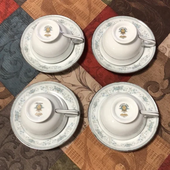 ❤️EUC❤️Vintage Noritake Porcelain “Colburn”Pattern, 4 cups and 4 saucers. - Picture 5 of 6